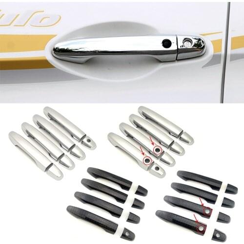 For Honda CR-V Civic Jade CRV Carbon Fiber Color Modify Refit Chrome Door Handle Cover Decoration Trim Protection Sticker