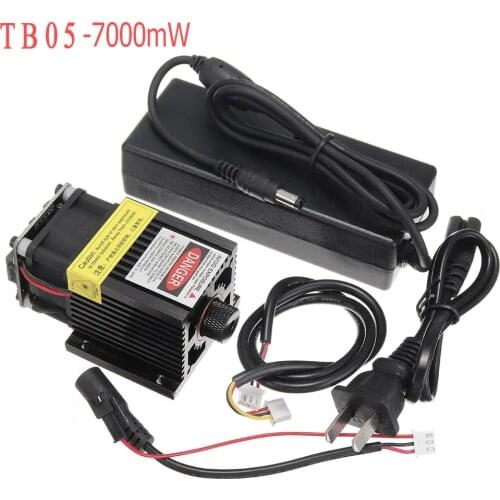 T05-5500 5500mW 445nm Blue Laser Module TTL&PWM Modulation 2.54-3P+2.54-2P for EleksMaker DIY Laser Engraver