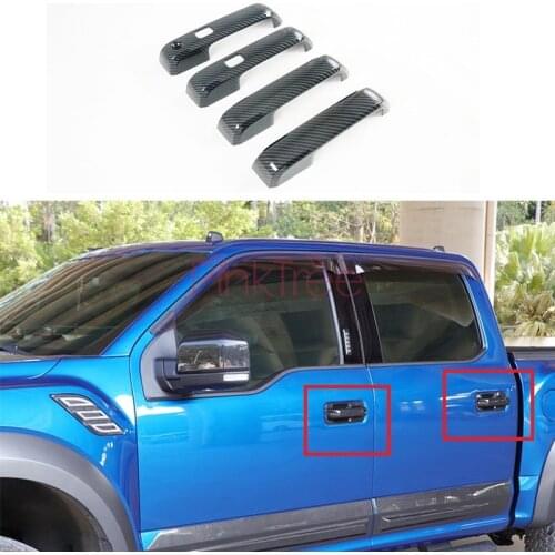 For Ford F150 2017 2018 2019 2020 Chrome Door Handle Catch Cover Trim Cap Auto Accessories