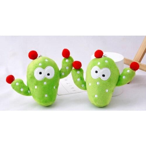 Cactus Plush Toy Pendant Cartoon Fidget Plush Kawaii Stuffed Doll Plant Key Chain Doll Backpack Ornaments Child Kids Decor