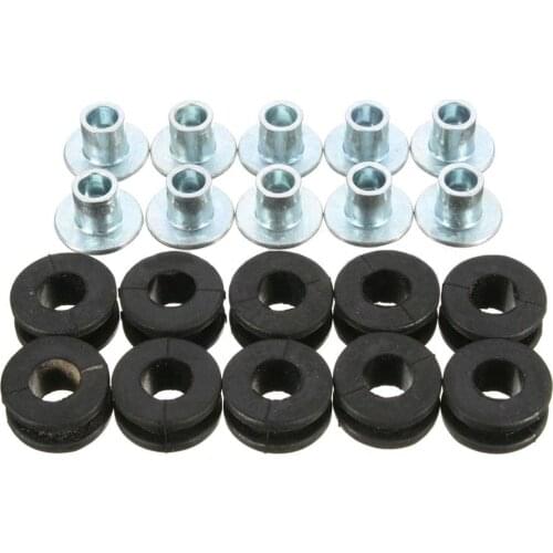10 Pcs Motorcycle Rubber Washer Bolt Kit For Honda Yamaha Suzuki Kawasaki Fairing Cover Motorcycle Accessories