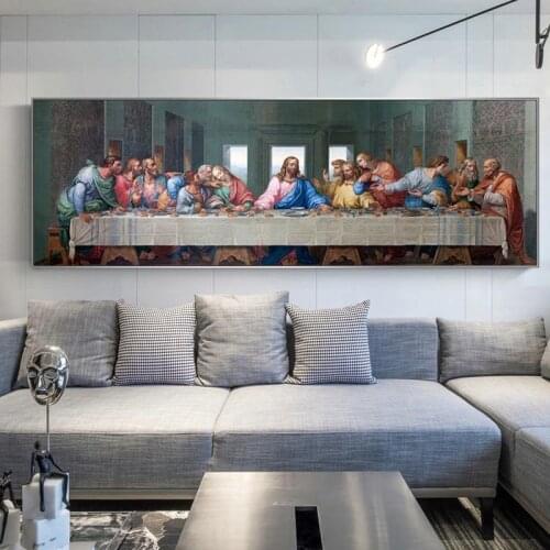 The Last Supper By Leonardo da Vinci Canvas Paintings On the Wall Art Posters And Prints Famous Christ Art Pictures Wall Decor