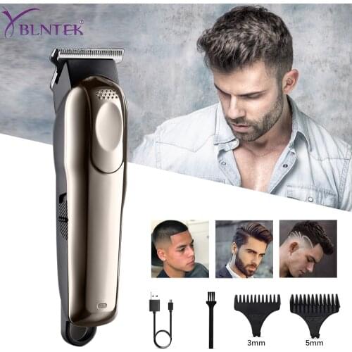 YBLNTEK Hair Cutting Machine USB Cordless Rechargeable Electric Hair Clippers Beard Trimmer For Men Barber Shop Electric Shaving