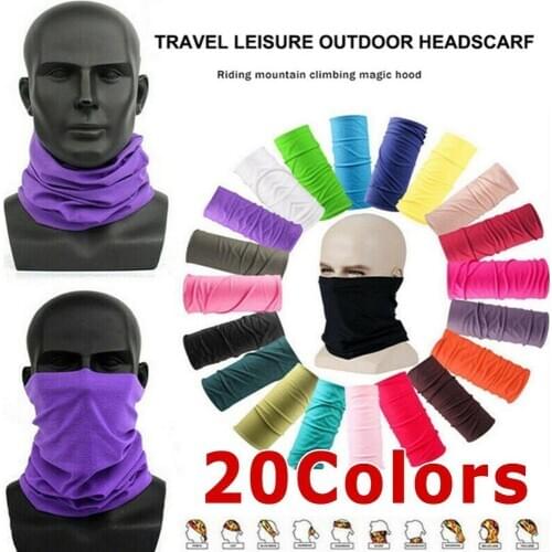 Multifunctional Outdoor Sport Scarf Neck Warmer Cover Wrap Face Bandana Dustproof Hiking Cycling Seamless Head Breath V9Z4