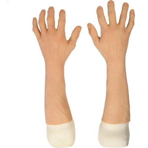 Men Simulation Hand Lines Are Clear and Realistic Silicone Skin Gloves Artificial Prosthesis Dropshipping Best Selling Products