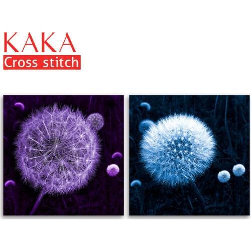 Cross stitch kits,Embroidery needlework sets with printed pattern,11CT-canvas for Home Decor Painting,Flowers Full NCKF078