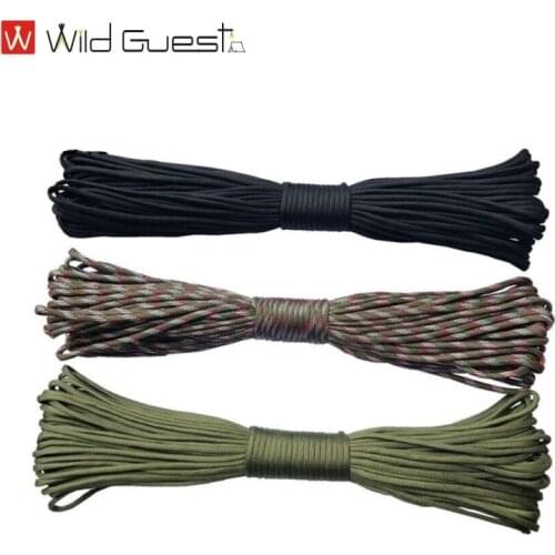 Dia.4mm 7 Stand Cores Paracord for Survival Parachute Cord Lanyard Camping Climbing Rope Hiking Clothesline