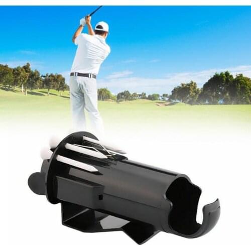 Portable storage Golf Ball Holder New Portable storage Golf Ball Tee Holder Pro Clip Caddy With Nylon Brush Divot cleaning Tool