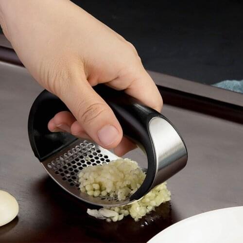 Stainless Steel Garlic Press Manual Garlic Grinder Grater Ginger Press Multifunction Garlic Grinding Chopper Kitchen Accessories