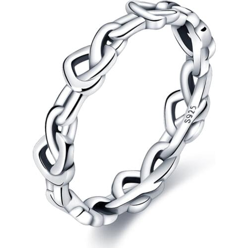 925 Sterling Silver Hot Sale 2021 New Rings For Women Knot With Heart Ring Making Jewelry Gift Party Engagement CMR103