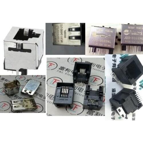 5PCS RJ45 network port Connector 67285-0001 74780-0002 85502-5008 J11-2450E-L12RL 5557969-1 1-338086-3