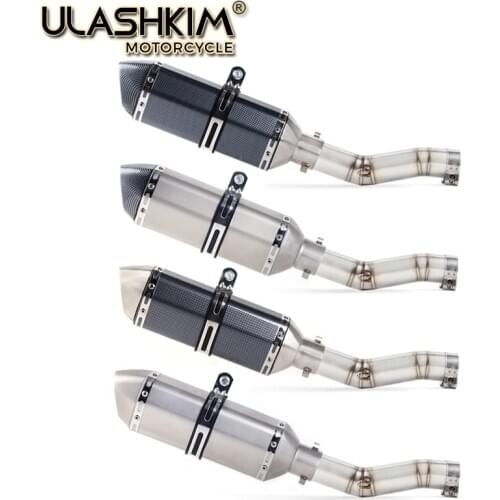 Motorcycle Full Exhaust Middle Link Pipe Slip On For Suzuki GSXR600 Gsxr700 Gsxr750 k7 GSX R700 R750 R600 GSXR 600 700 750