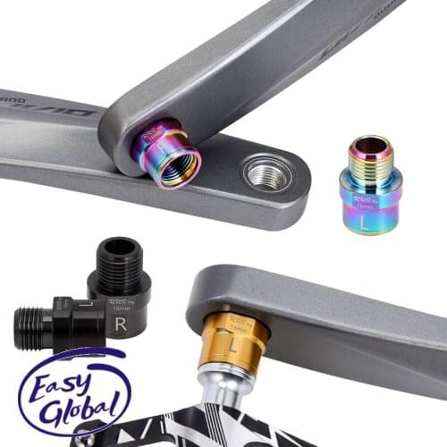 RRSKIT Pedal Axle Extender 16mm/20mm Bicycle Pedal Axle Extenders Steel Bicycle Pedal Extension Bolts Spacers For MTB Road Bike