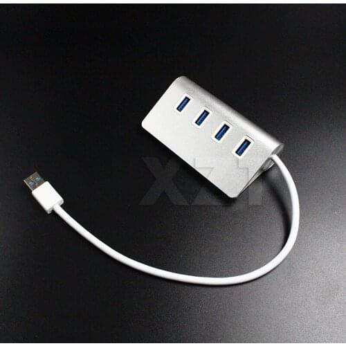 High Speed Portable 4 Ports USB 3.0 Hub Aluminum Hub USB Splitter For Macbook PC Laptop