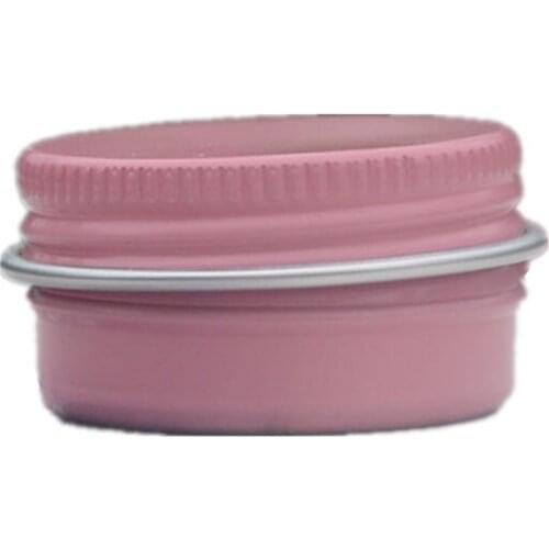 10ML Aluminum Cream Tins Wholesale Hand Cream Tin Essential Balm Box Jewelry Pot Handmade Soap Pink Threaded Aluminum Box