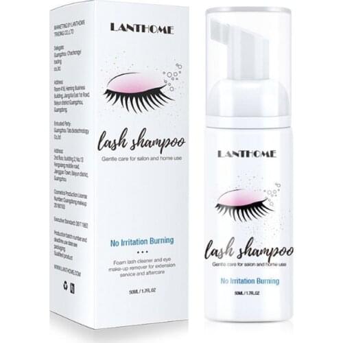 100% New Quality Eyelash Extensions Brush Shampoo Kit Eye Lash Cleaning Foam Pump Design No Stimulation Makeup Clean Extension G