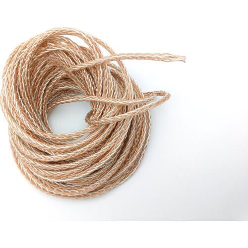 1 Reel 10M DIY 8-core Earphone Audio Upgrade cable for headphone Headset Single Crystal Copper New