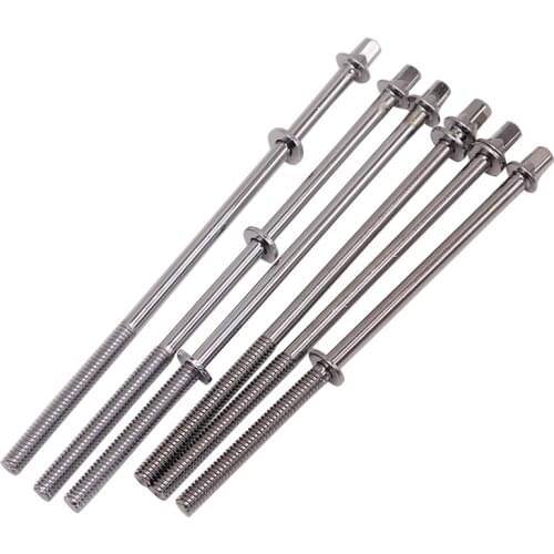 M6 common use standard outer square head bolts drum bolts silver drum screws 40mm 45mm 50mm 55mm length 6 pieces 1 lot