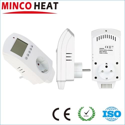 Digital LCD Programmable Temperature Controller Air Conditioner Thermoregulator Wall Plug In Thermostat