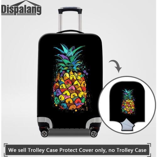 Dispalang Travel On Road Luggage Suitcase Protective Covers Fruit Pineapple Elastic Dust Bags Baggage Cover Travel Accessories