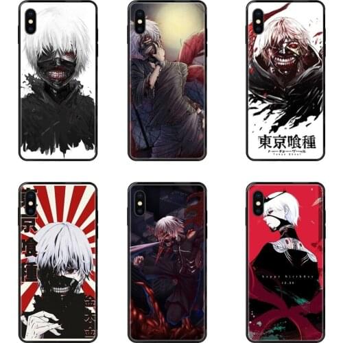 Diy Colorful Printing Black Soft TPU For Huawei Honor 20 20i 20s 10 10i 6A 7A 7X 8C 8X 9 9A 9I 9X Lite Pro Anime Kaneki Ken