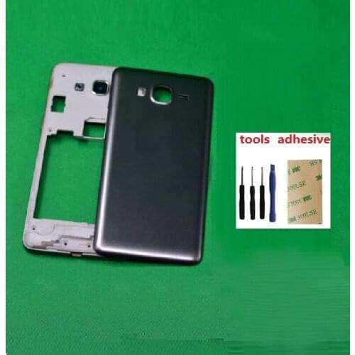For Samsung Galaxy Grand Prime G531H G531H/DS Full Housing Front Frame Chassis+Back Rear Battery Cover+Side Button+Sticker+Kits