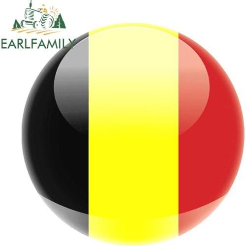 EARLFAMILY 13cm x 13cm for Belgium VS Italy European Competition Car Stickers Scratch-Proof Car Accessoires RV Waterproof Decor