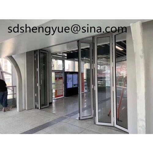 Customized soundproof aluminum glass folding doors bifold doors