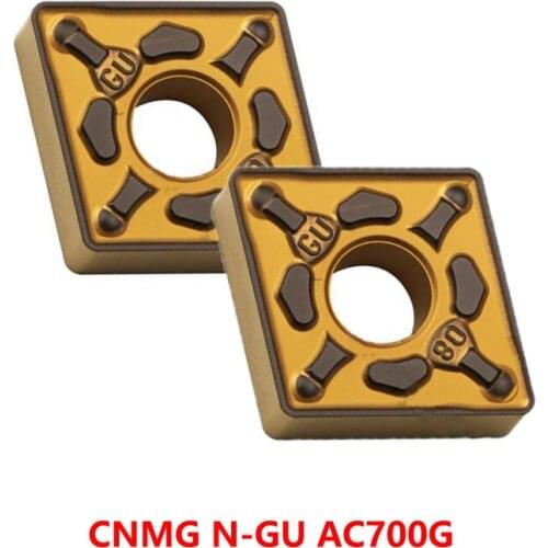 CNMG120404 CNMG120408 NGU AC700G CNMG 120404 120408 Turning Cutting Tools CNC Cutter Carbide Inserts 10pcs Original