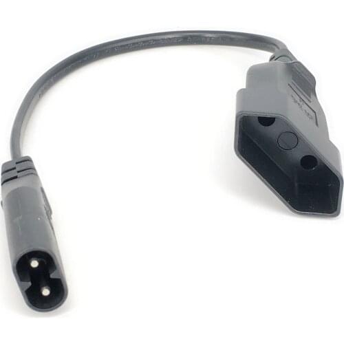 IEC320 C8 Male to Europe Schoko CEE7/16 Outlet Female socket Power Extension Cable For PDU UPS 35cm