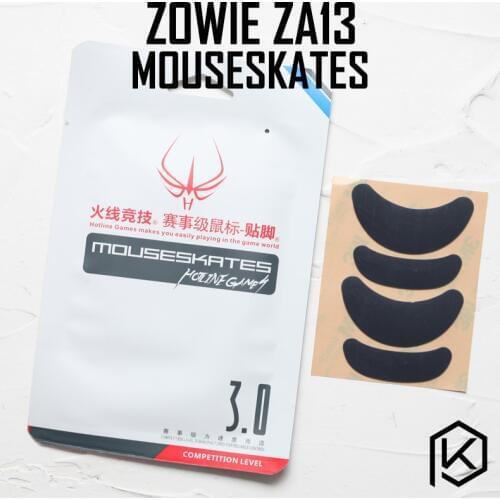 Hotline games 2 sets/pack competition level mouse feet skates gildes for zowie za13 0.6mm thickness