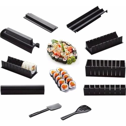 10Pcs/Set DIY Sushi Making Kit Roll Sushi Maker Rice Roll Mold Sushi Tools