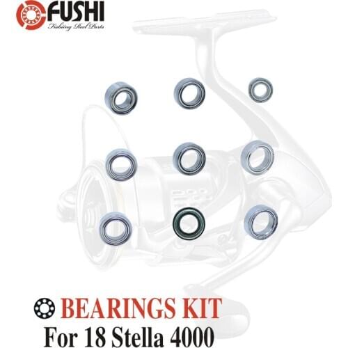 Fishing Reel Stainless Steel Ball Bearings Kit For Shimano 18 Stella 4000 / 03808 Spinning reels Bearing Kits