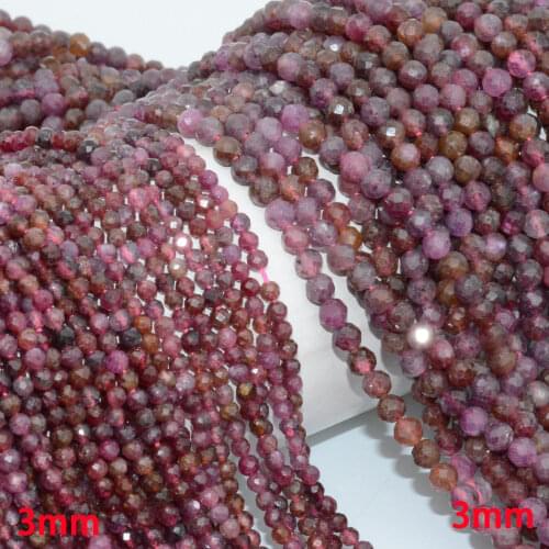 Natural Simple Quality Ruby Faceted Round Beads 4mm / 4.2mm