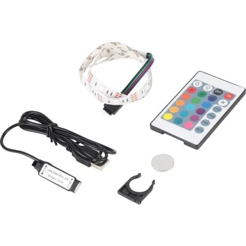 Non-Waterproof 5V 5050 RGB USB Remote Control LED String Light Flexible Garden Super Bright Fairy Decoration Lamp