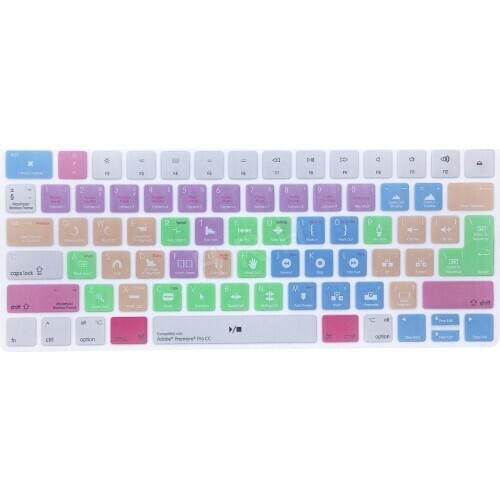 Newest Magic Adobe Premiere Pro CC Shortcuts Hot keys Design Silicone Keyboard Skin Cover for MLA22LL/A Magic Keyboard