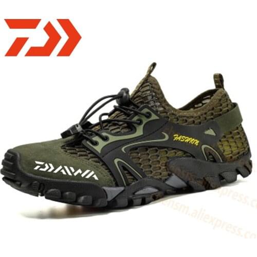 New Daiwa Fishing Water Shoes Men Beach Outdoor Wading Shoes Climbing Shoes Surf Woman Quick-Drying Dawa Fishing Shoes Size39-50