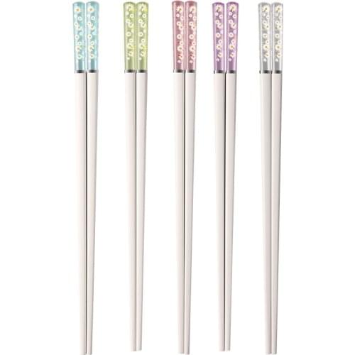 24cm chopsticks cute PET White beautiful tableware noodles food brew sushi tableware set Japanese style Kitchen utensils