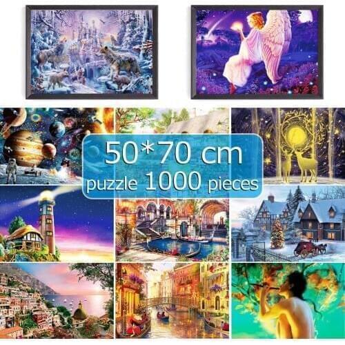 Puzzle 1000 pieces jigsaw puzzle 50*70 cm Assembling picture Landscape puzzles toys for adults puzzle games educational gift