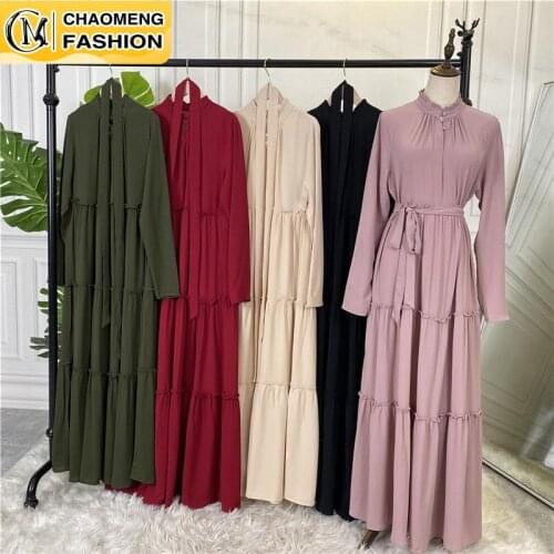 New Arrival Fashion High Quality Arab Turkey Kaftan Muslim For Women Maxi Dress Abaya Dubai Islamic Clothing Ramadan Modest Robe