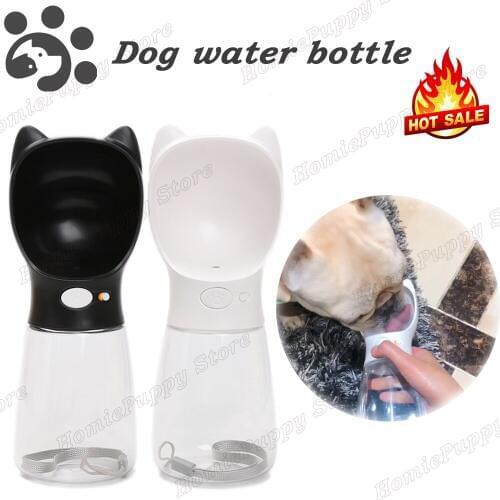 Portable Dog Water Bottle Travel Drinking Cup Outdoor Water Cups Leak Proof Feeder Small Large Dogs French Bulldog Pug FD0150