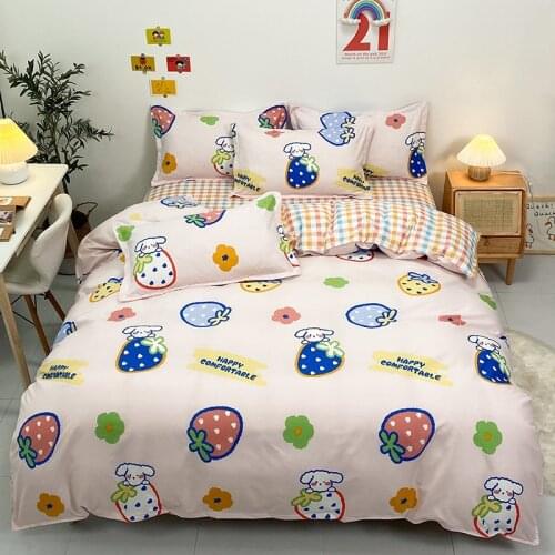 Cartoons Cute Bedspreads For Bedding Set Sweet Modern Simplicity For Home Douvet Cover 200x200 Single Double Size No Fills