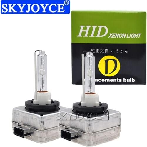 SKYJOYCE 10PCS HID Xenon D1S Car Bulb Ceramics Metal Base 35W 55W D1S Xenon Lamp 6000K 8000K 4300K D1 Auto Car Headlamp Bulb