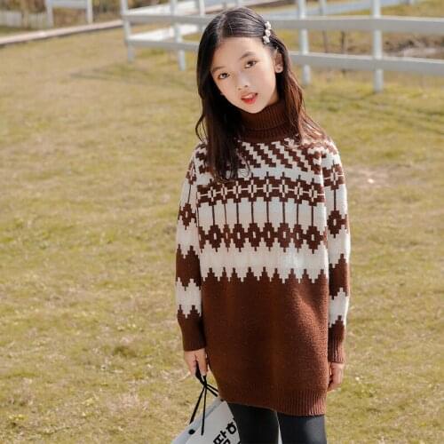 Girls Sweater Babys Coat Outwear 2021 New Arrive Thicken Warm Warm Winter Autumn Knitting Pullover Childrens Clothing