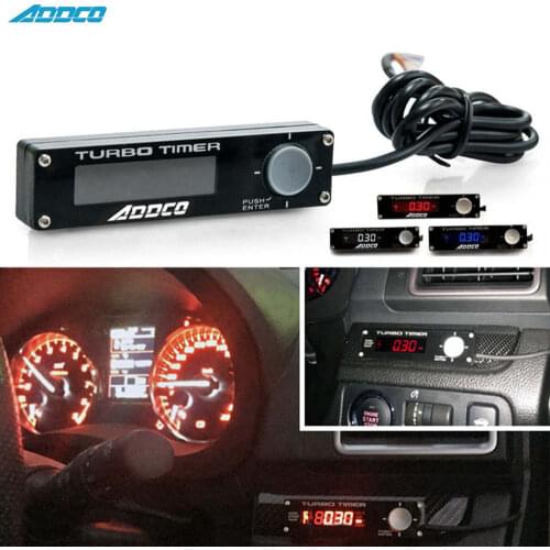 New 3 Color In One Universal Auto Turbo Timer Device Parking Time Retarder Digital LED Peak Voltage Warning Function AD-YSQ011