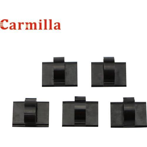 Carmilla Universal Car Wire Cable Holder Tie Clip Fixer Organizer Adhesive Charger Line Clasp Clamp Navigation Lines Cable Clip
