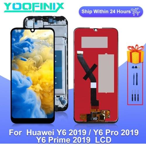 6.09" For Huawei Y6 2019 Display LCD Touch Screen Digitizer For Huawei Y6 Prime 2019 LCD MRD-LX1F Display Replacement Parts
