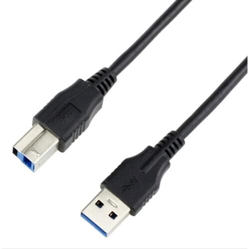 0.6m 2ft USB 3.0 A Type Male to B Type Male Short Cable AM to BM 20CM Cord White for Printer Scanner Mobile Hard Disk Drive SSD