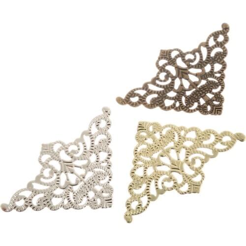 10Pcs Metal Angle Corner Brackets Notebook Cover For Menus Photo Frame Furniture Decorative Protector