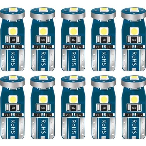 10pcs T10 3030 3SMD LED Wedge Car Clearance Light Bulbs (Blue LED+Blue)